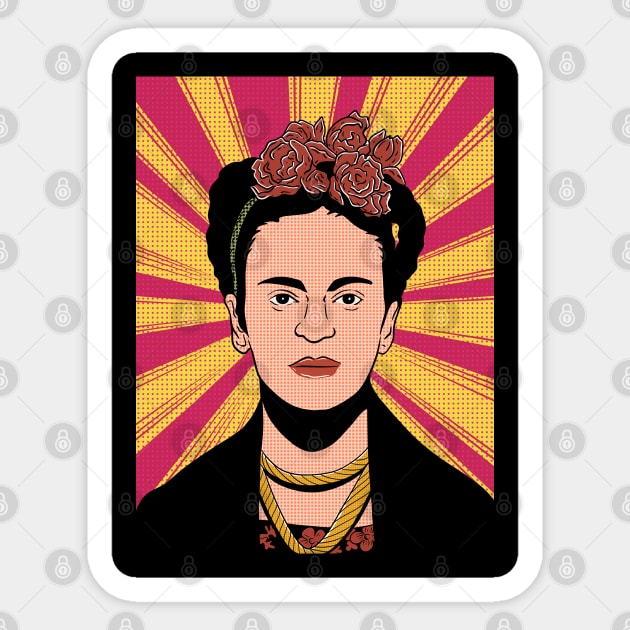 frida kahlo Sticker by opoyostudio